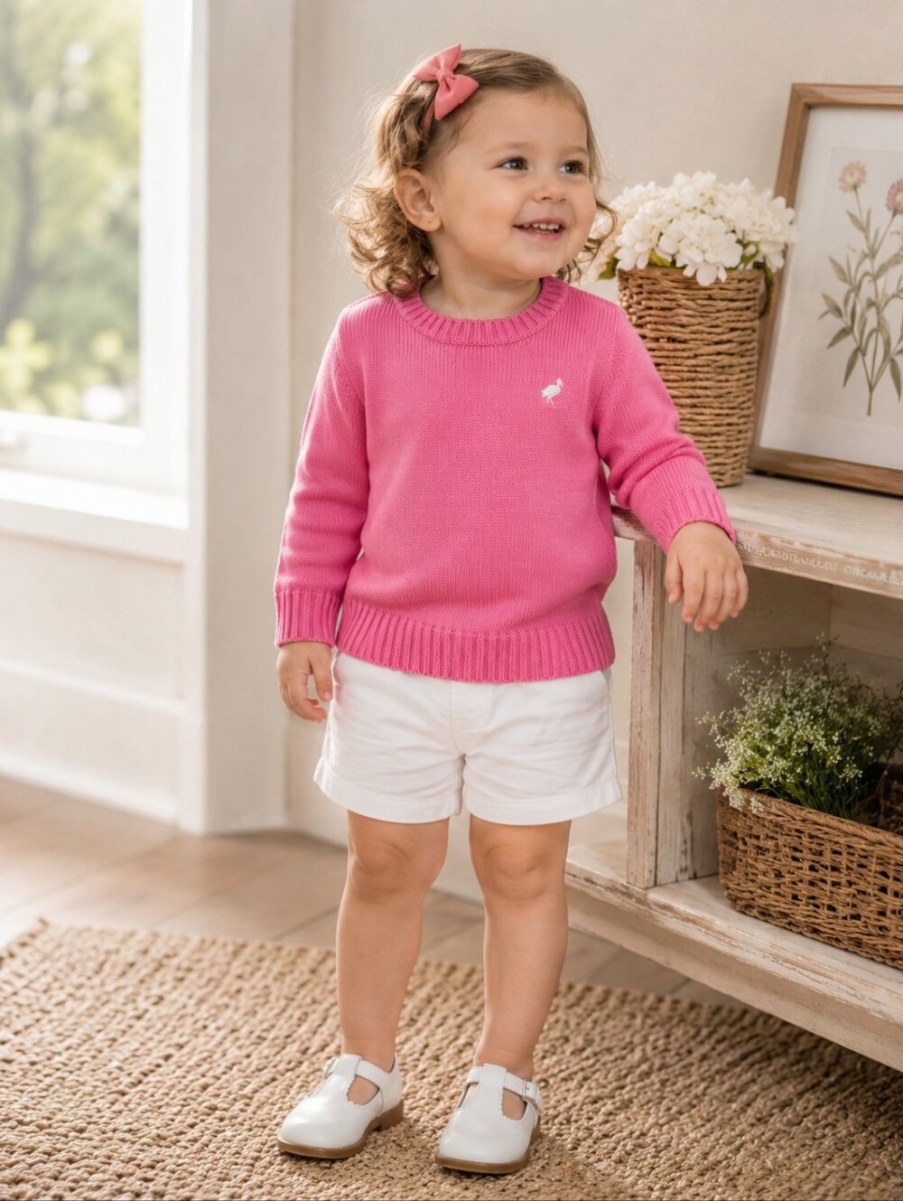 TBBC The Beaufort Bonnet Co Isabelle Sweater Pink 2T NWT